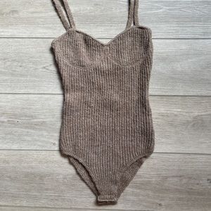 Zara Brown Bodysuit M